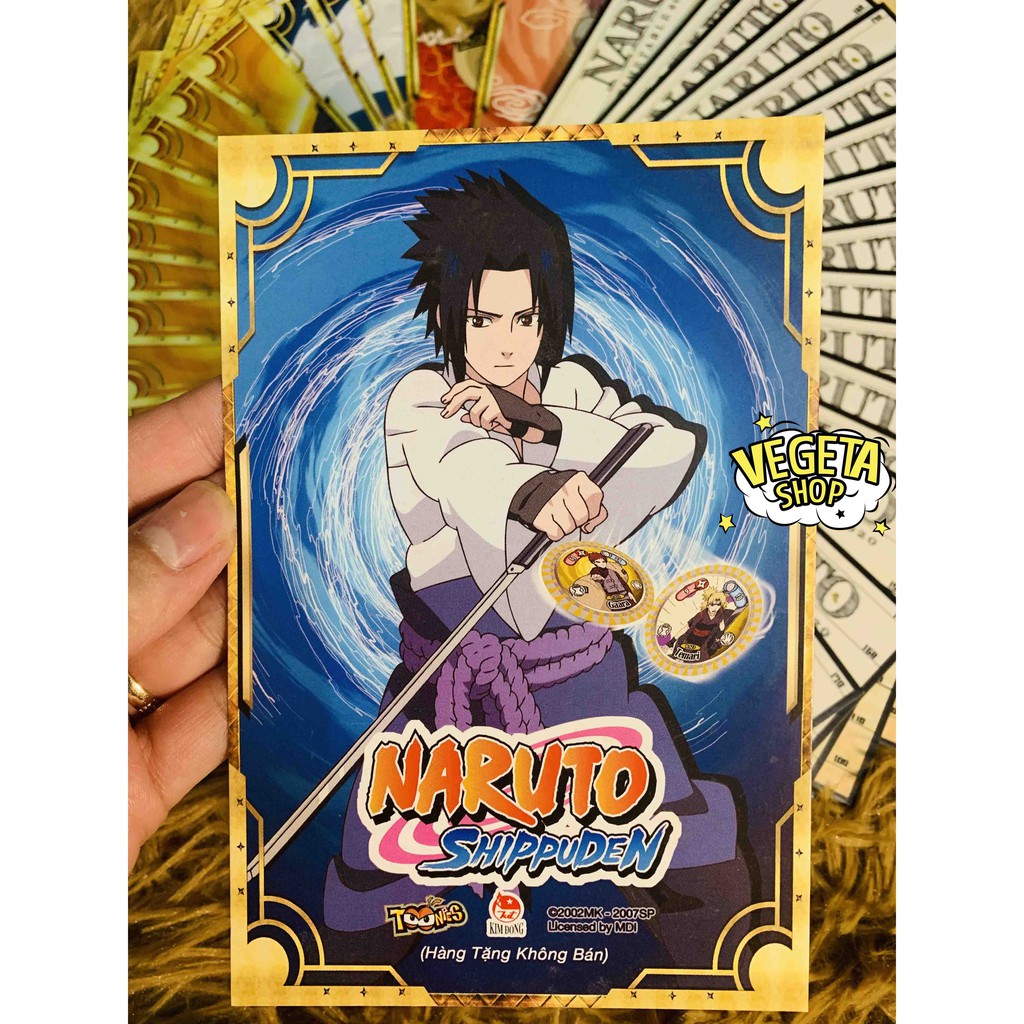 Postcard Naruto - Full bộ 6 Postcard nhân vật trong truyện tranh Naruto - NXB Kim Đồng