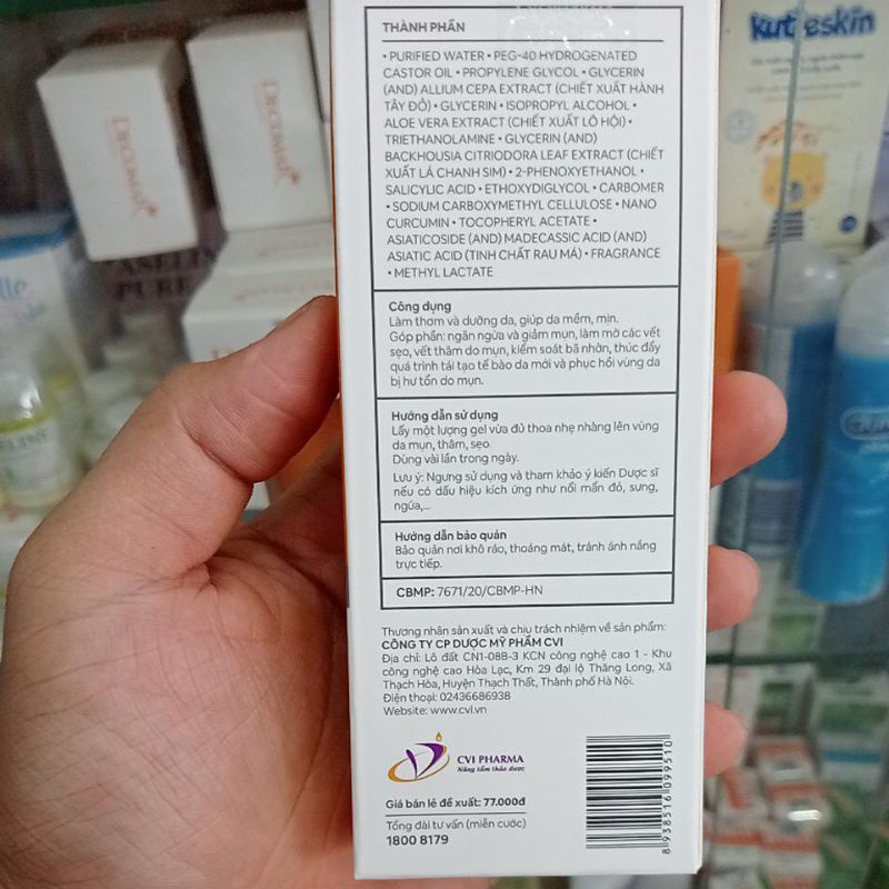 ✅ [Chính Hãng] Advance (Gel ngừa mụn Nano Curcumin).