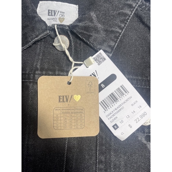 Áo bò bé trai ELV 4-15 tuổi  Áo khoác bò denim xuất dư 0822