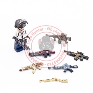 Xếp Hình Army Phụ kiện Minifigures : combo 2c trang bị màu camo lính