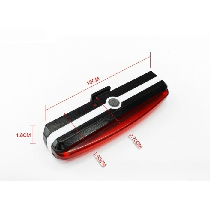 Đèn đuôi sau tín hiệu cảnh báo xe đạp cao cấp – DX05
