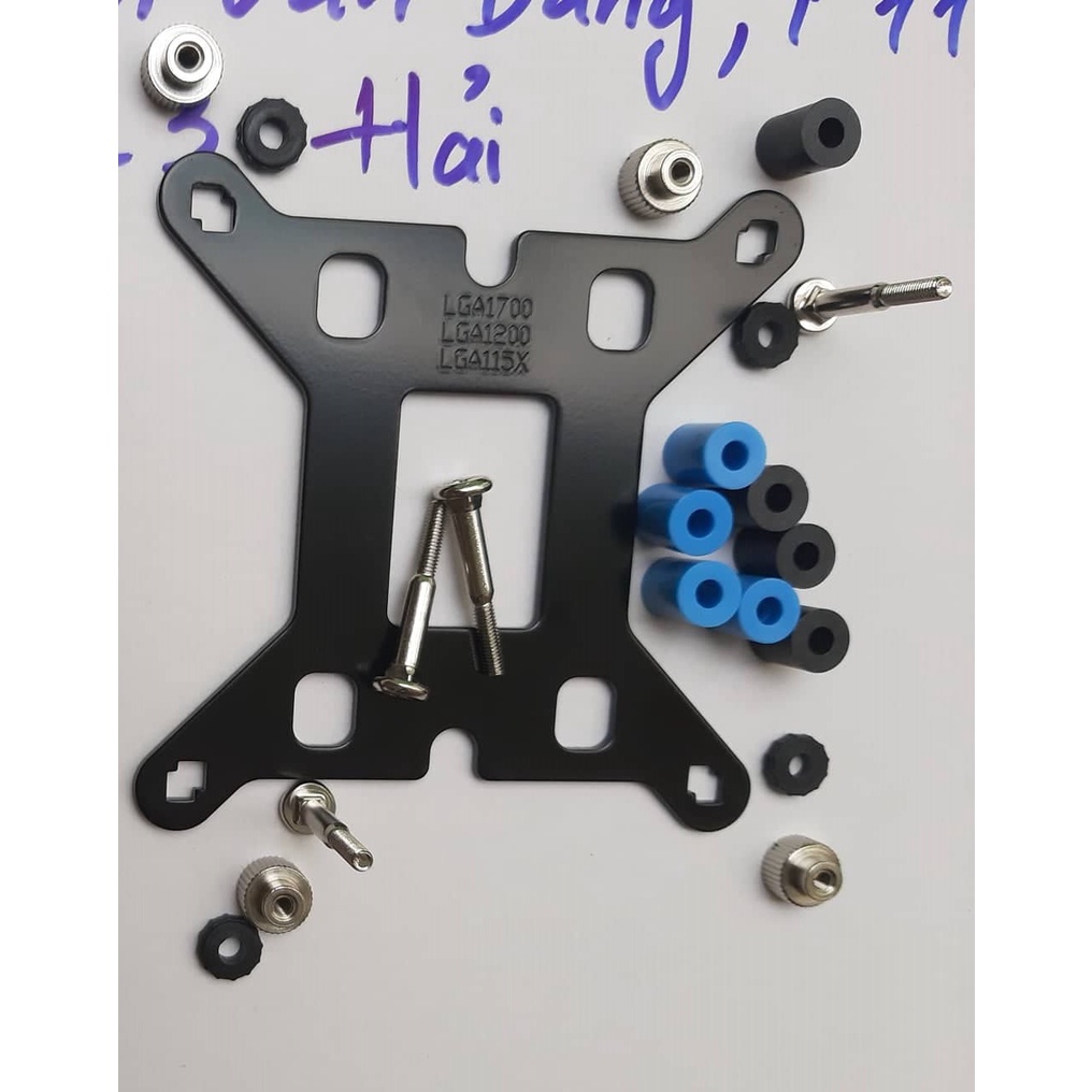 Bộ ốc, đế kim loại cho tản nước và khí socket 1700 115x 1200 chống cong main