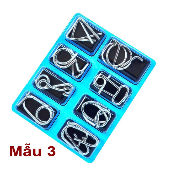 Đồ chơi tháo sắt thông minh trí tuệ Metal Puzzle - 1 bộ 8 cái