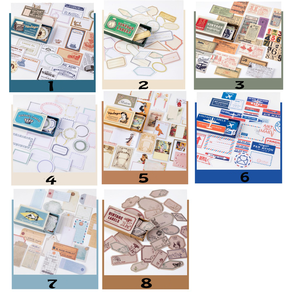 Nhãn Dán Trang Trí Phong Cách Cổ Điển