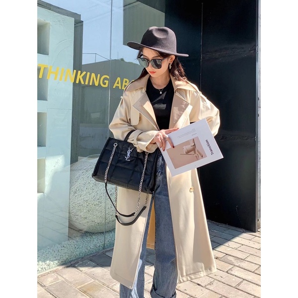 Túi xách nữ thương hiệu YSL cao cấp size 33 dáng cứng cáp