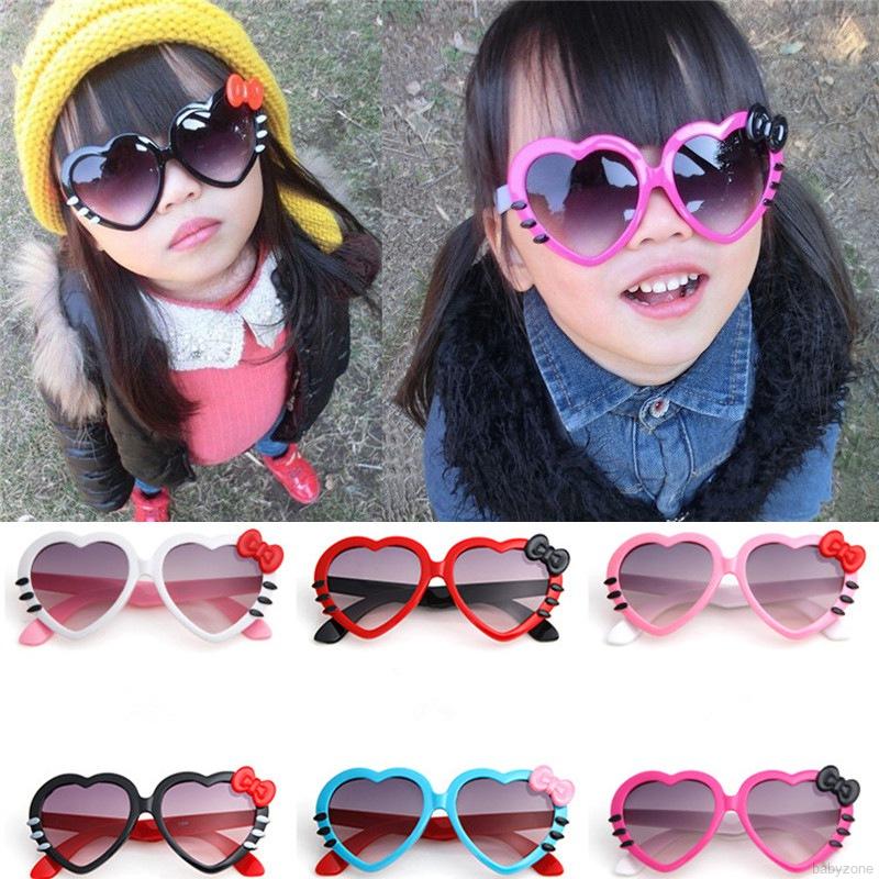 Cute Heart-shaped Glasses Mirror Uv Protection Sunglasses