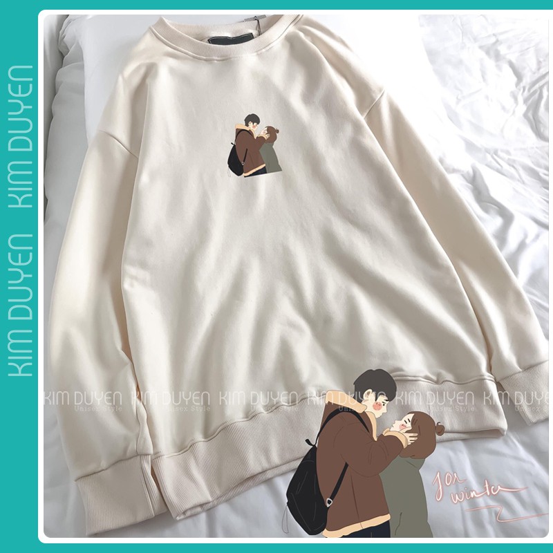 Áo Sweater Be Dễ Thương Chất Nỉ Ngoại Dày Dặn Áo Sweater Hàng Đẹp Form Rộng Unisex Nam Nữ