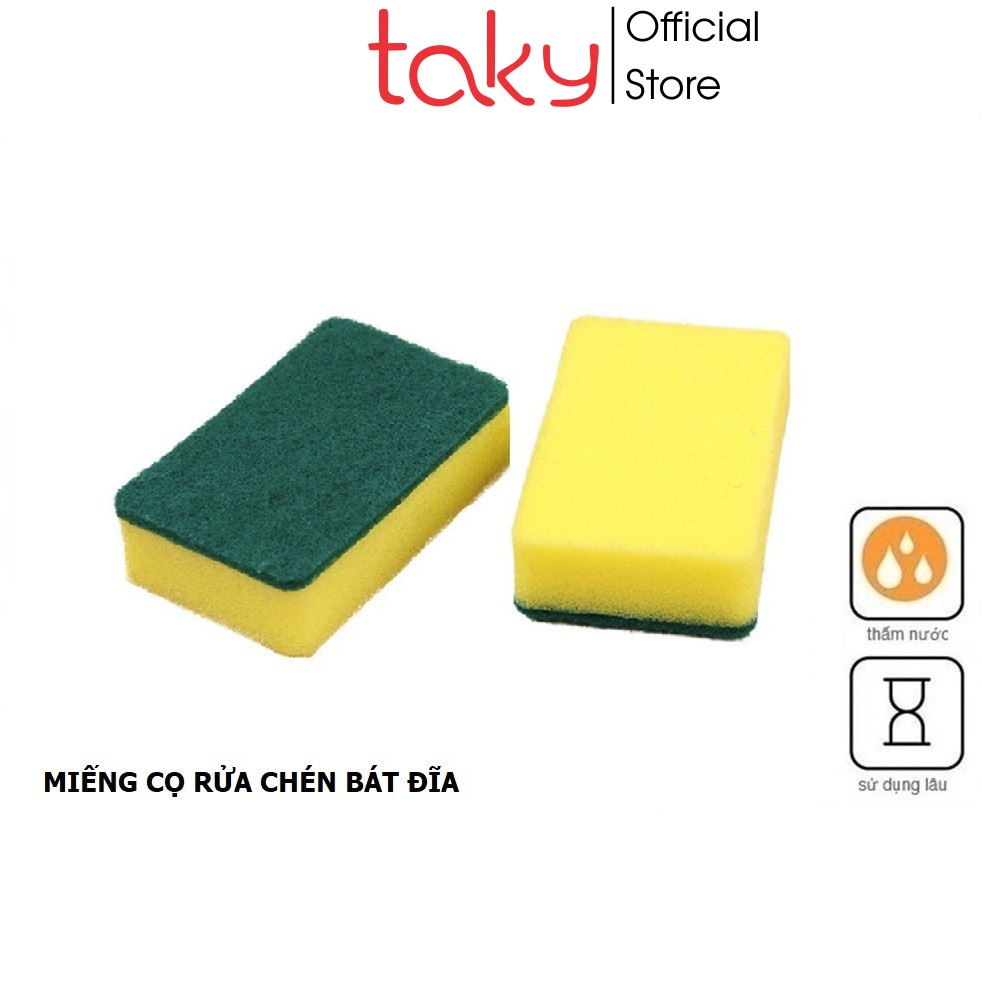 Miếng Bọt Biển - Taky, Cọ Rửa Bát, Chén - Xoong Nồi Chảo, Làm Sáng Bóng, Sạch Sẽ, Tiện Dụng Cho Nhà Bếp - 5150
