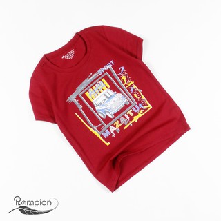 Áo bé trai in ô tô màu đỏ đô cho trẻ 6 tháng 8 tuổi từ 8 đến 22 kg chất đẹp 06313