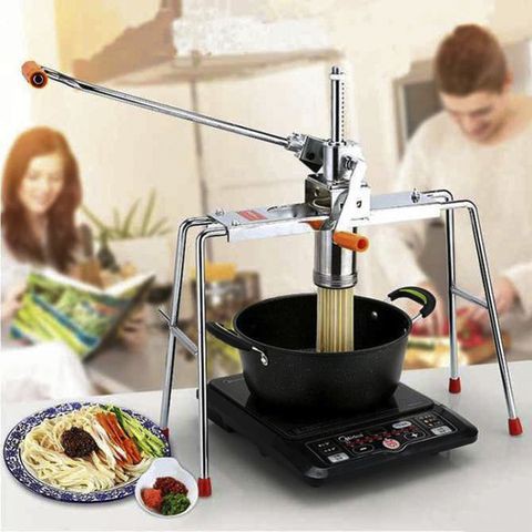Dụng Cụ Ép  Làm Mì, Bún, Bánh Canh Hàng Inox cao cấp - Kitchen pasta noodle maker press machine making ramen noodle make