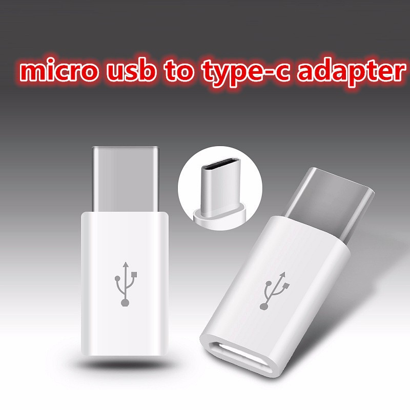 Đầu chuyển cáp sạc micro USB Sang type C – jack chuyển type C