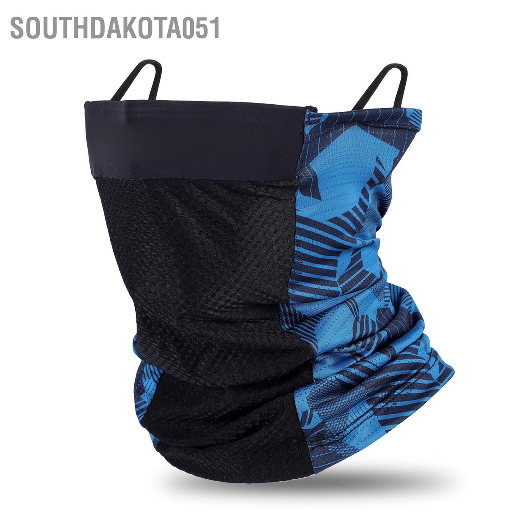 Southdakota051 Đạp xe che mặt cho mùa hè Băng lụa Treo tai Che Khăn quàng cổ thoáng khí Thiết bị thể thao