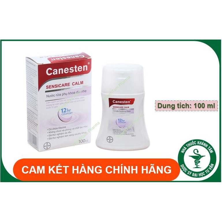 ✅ [CHÍNH HÃNG] Dung dịch vệ sinh phụ nữ Canesten Sensicare Calm 100ml - Nước rửa phụ khoa dịu nhẹ