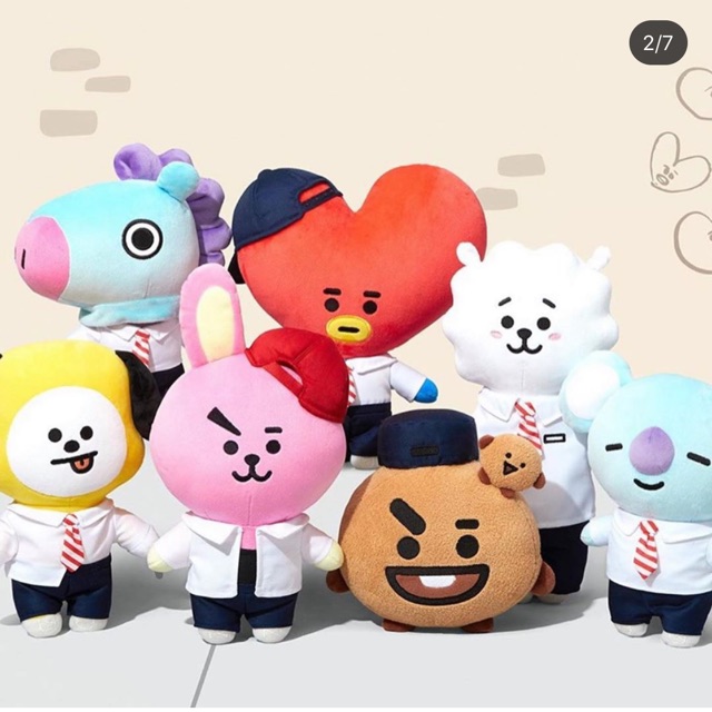 Gấu bông | School doll BT21 Official