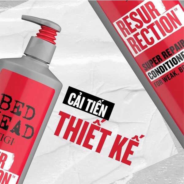 Dầu Gội Xả Phục Hồi Tóc Hư Tổn Nặng Tigi Resurrection Super Repair Do Hoá Chất