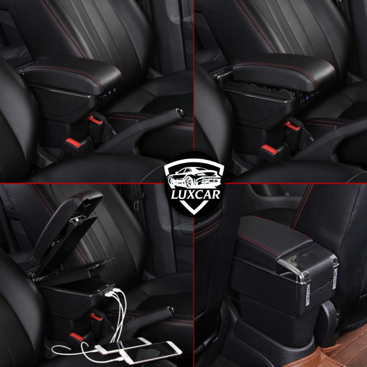 Hộp tỳ tay xe TOYOTA VIOS-YARIS 2014-2020 tích hợp cổng sạc USB | Chất liệu da PU cao cấp