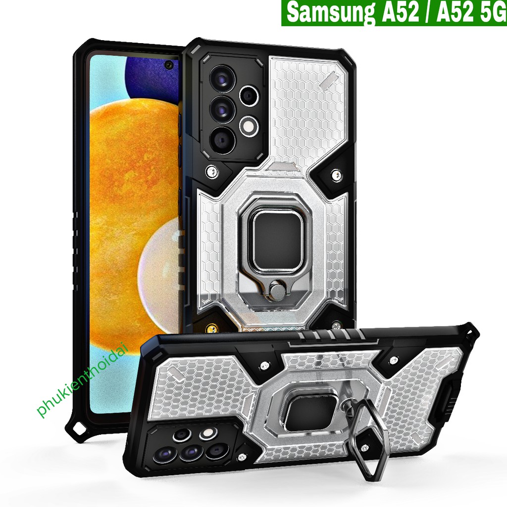 Ốp lưng Samsung A52 / A52 5G / A52s 5G dùng chung vân tổ Ong Iring không gian mới chống sốc giá đỡ