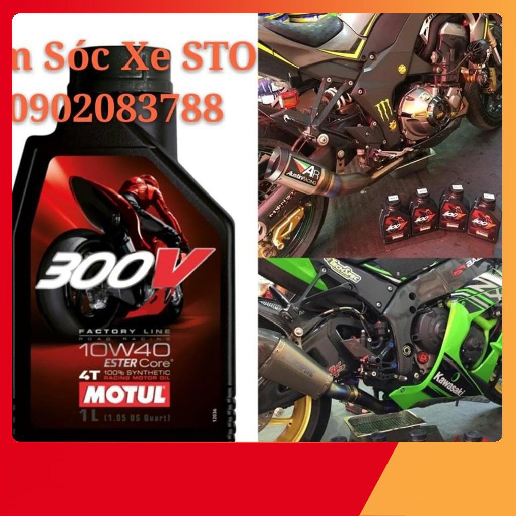 Nhớt Motul 300V Factory Line 10W40 (Tem 1 Lớp)