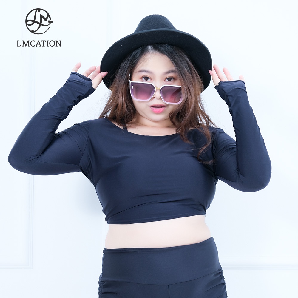 Áo Thể Thao Đa Năng LMcation Stefan Crop Top - Màu Đen