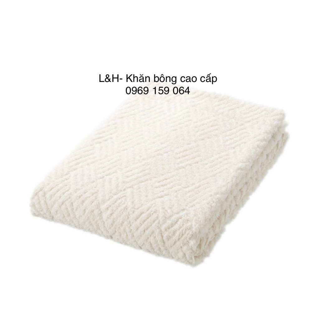 Khăn tắm Muji xuất nhật, quả trám, KT 60x120cm, nặng 300g