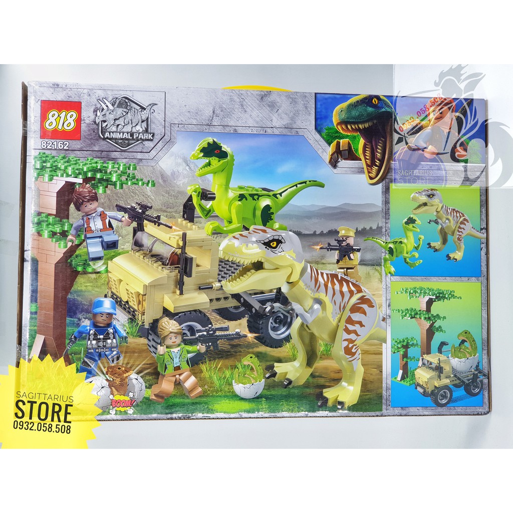 Lego 818 - 82162 Lắp Ráp Công Viên Khủng Long ver2.0