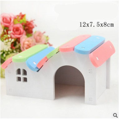 Nhà ngủ gỗ cầu vồng cho hamster. 5.0