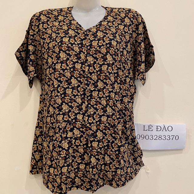 Áo bà bà cho người già vải lanh cọc tay