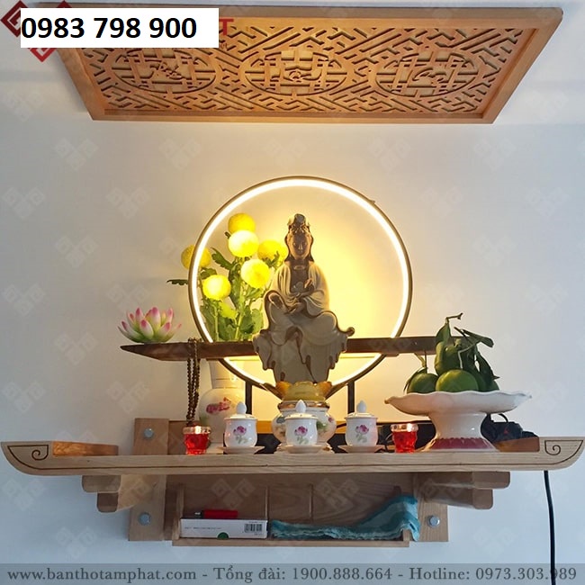 Tấm chống ám khói bàn thờ cỡ lớn Vàng Nhạt - Nhà Đẹp 93