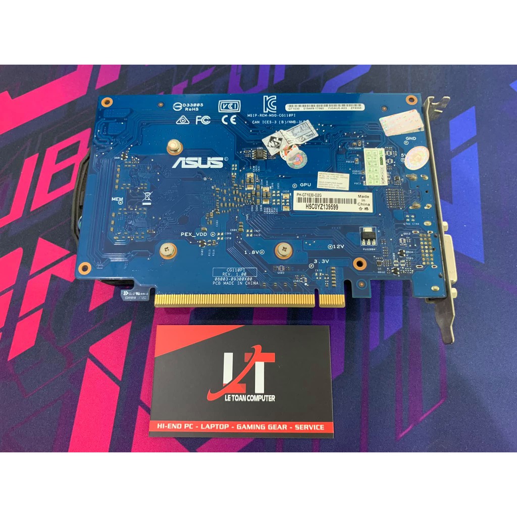 Card màn hình Asus PH-GT1030-O2G (NVIDIA Geforce/ 2Gb/ DDR5/ 64 Bits) | BigBuy360 - bigbuy360.vn