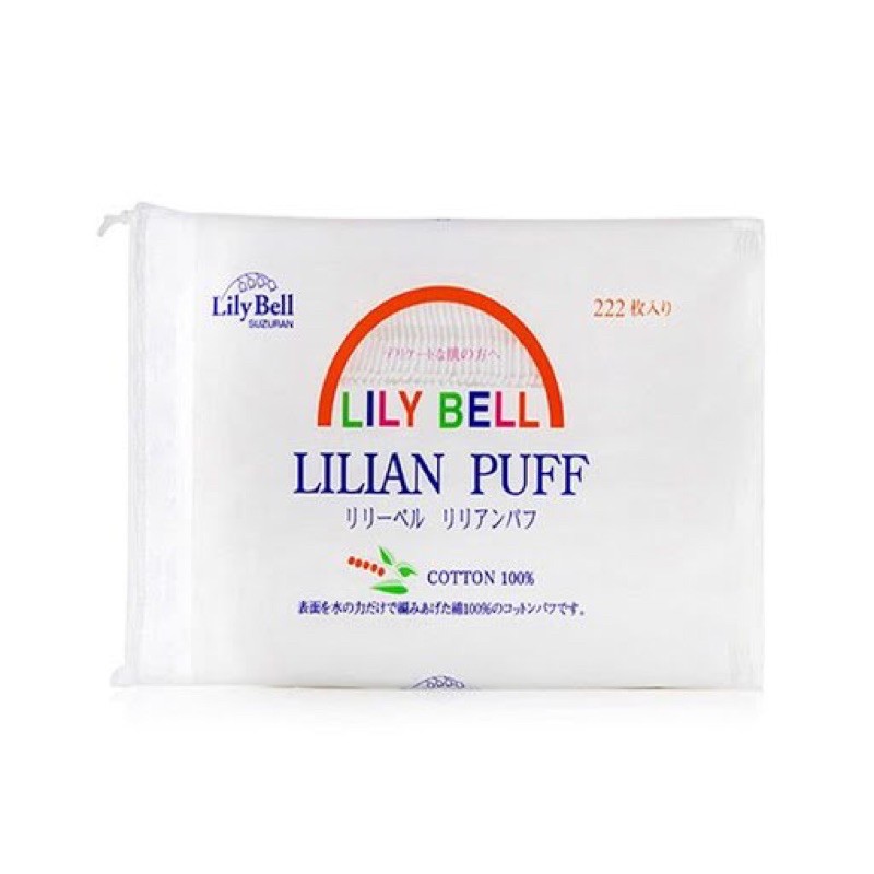 Bông Tẩy Trang Lily Bell Lilian Puff 222 Miếng Nhật bản