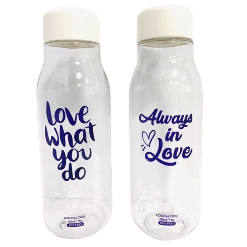 BÌNH NƯỚC LOCK&LOCK LOVE WHAT YOU DO 500ML