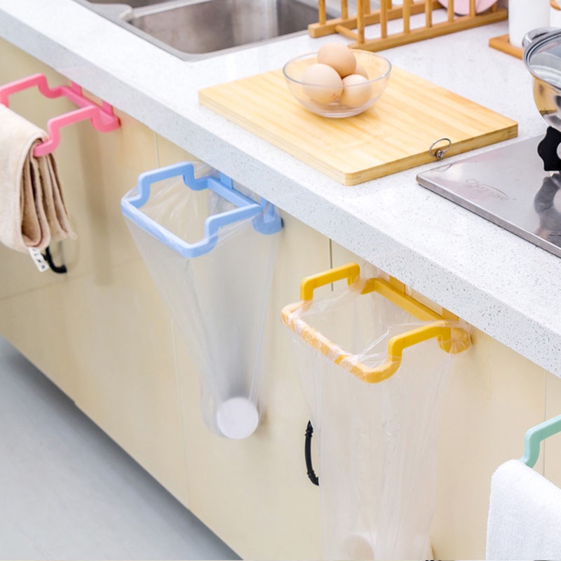 Giá Đỡ Túi Đựng Rác Gắn Cửa Tủ Nhà Bếp Tiện Dụng