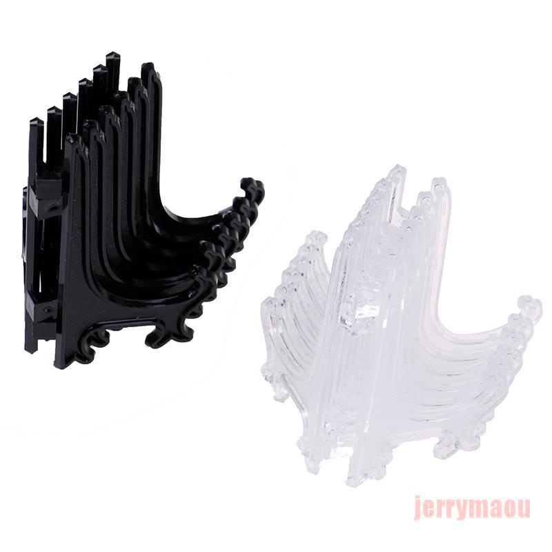 Set 12 giá đỡ trưng bày đĩa ảnh nghệ thuật bằng nhựa có thể gấp gọn