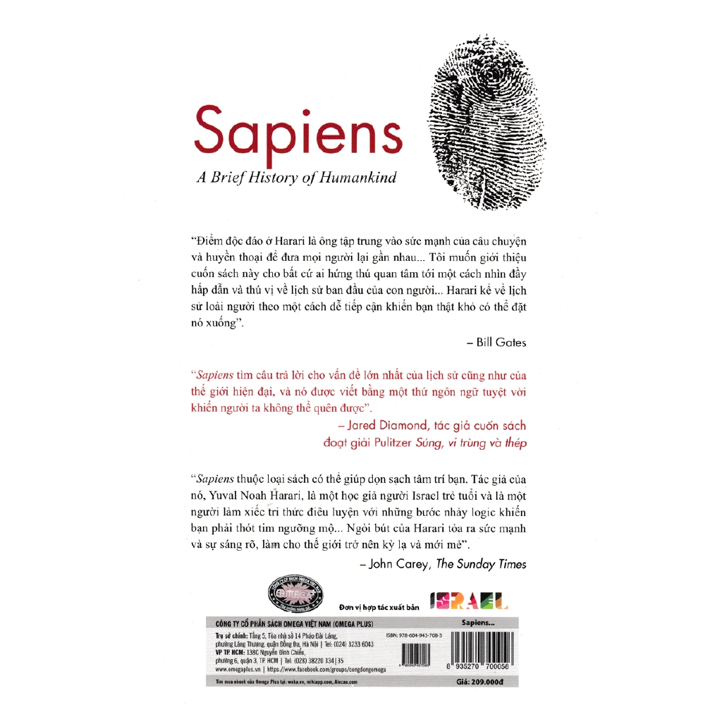 Sách - Sapiens: Lược Sử Loài Người (Tái Bản)