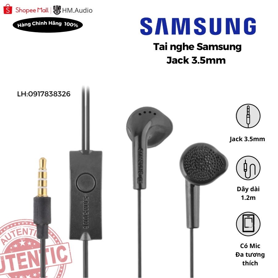 Tai Nghe cho Samsung A01 A10 A10S A20 A30 A50 A50S M10 M20 - Hàng Chính Hãng