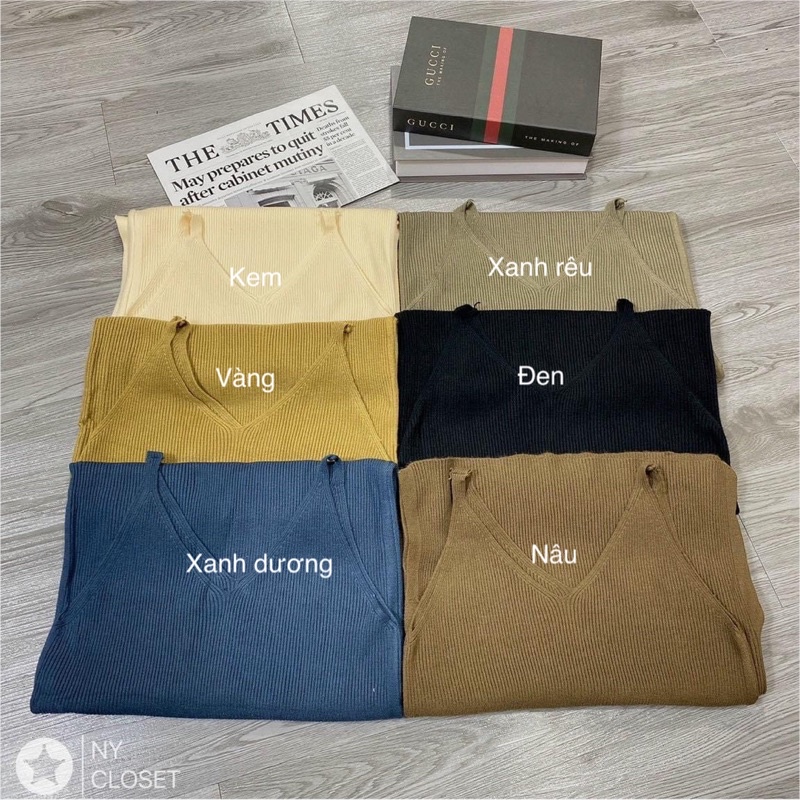 Váy len tăm 2 dây dáng ôm body chất đẹp VL1861 - NhiNhi Shop | BigBuy360 - bigbuy360.vn