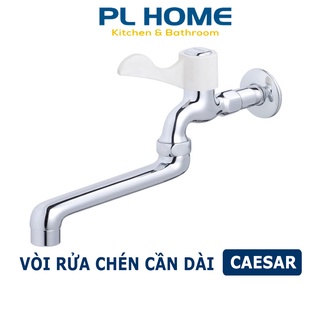 Vòi nước gắn tường lạnh cần dài WL027C cao cấp Caesar chính hãng