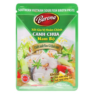 Xốt Gia Vị Hoàn Chỉnh Barona Canh Chua Nam Bộ Gói 80G