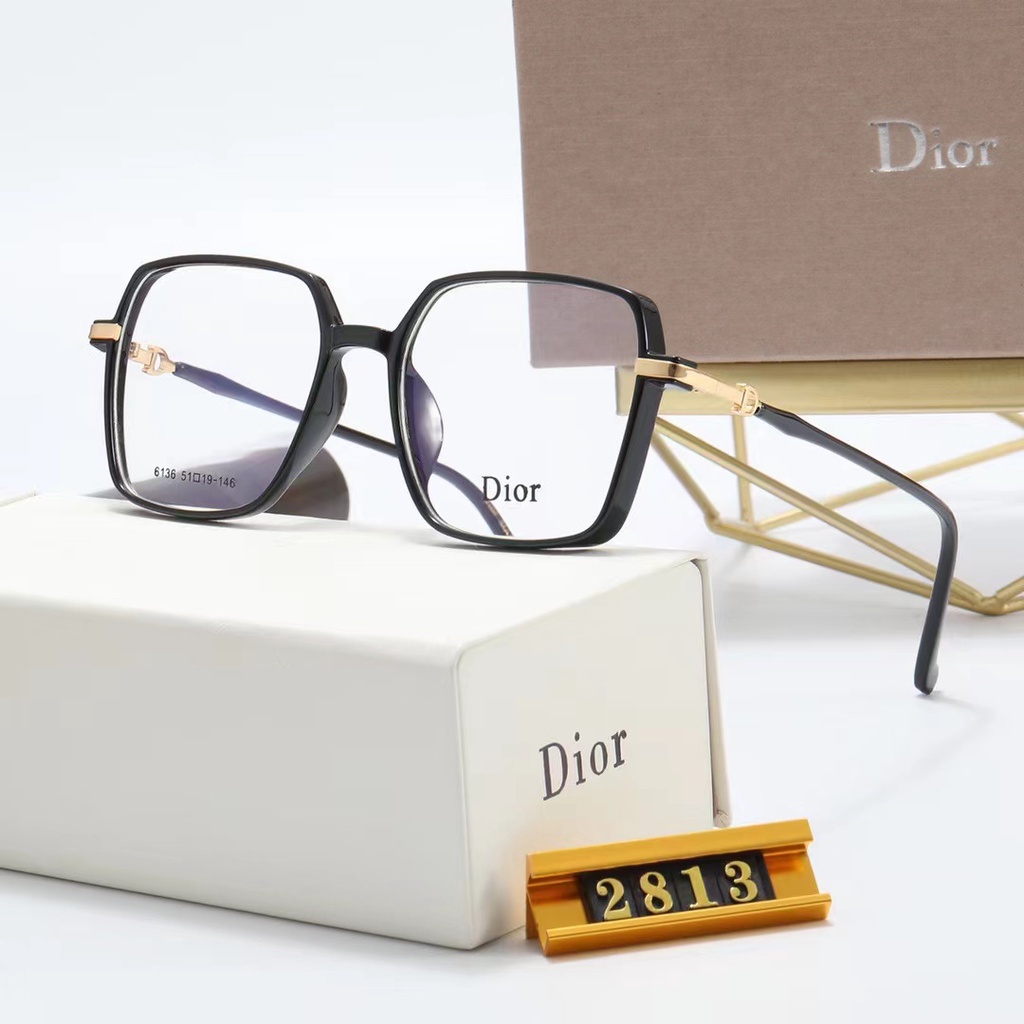 Kính Mát Dior Tròng Vuông Chống Tia UV Phong Cách Retro Sang Trọng Thời Trang Cho Nam Và Nữ
