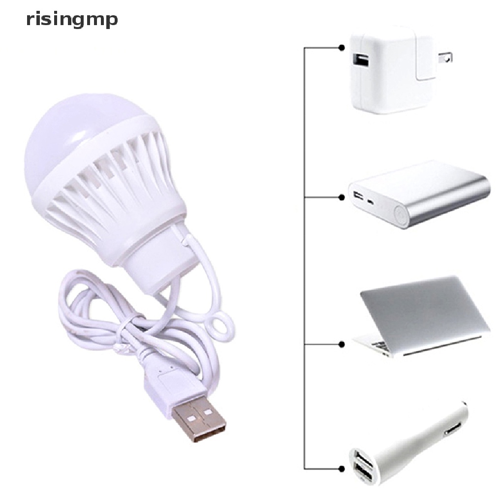 Bóng Đèn USB 5W / 7W Đa Năng Tiện Dụng Mang Theo Du Lịch Cắm Trại ♨Trên đó