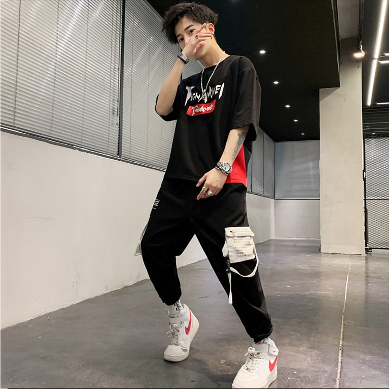 Bộ Đồ Thun Nam Thể Thao Ngắn Tay In TEGNAMNEL Kết Hợp Quần Jogger Túi Hộp Phối Dây SEPTEMBERGIRL1989 SET NAM 9000096 | BigBuy360 - bigbuy360.vn