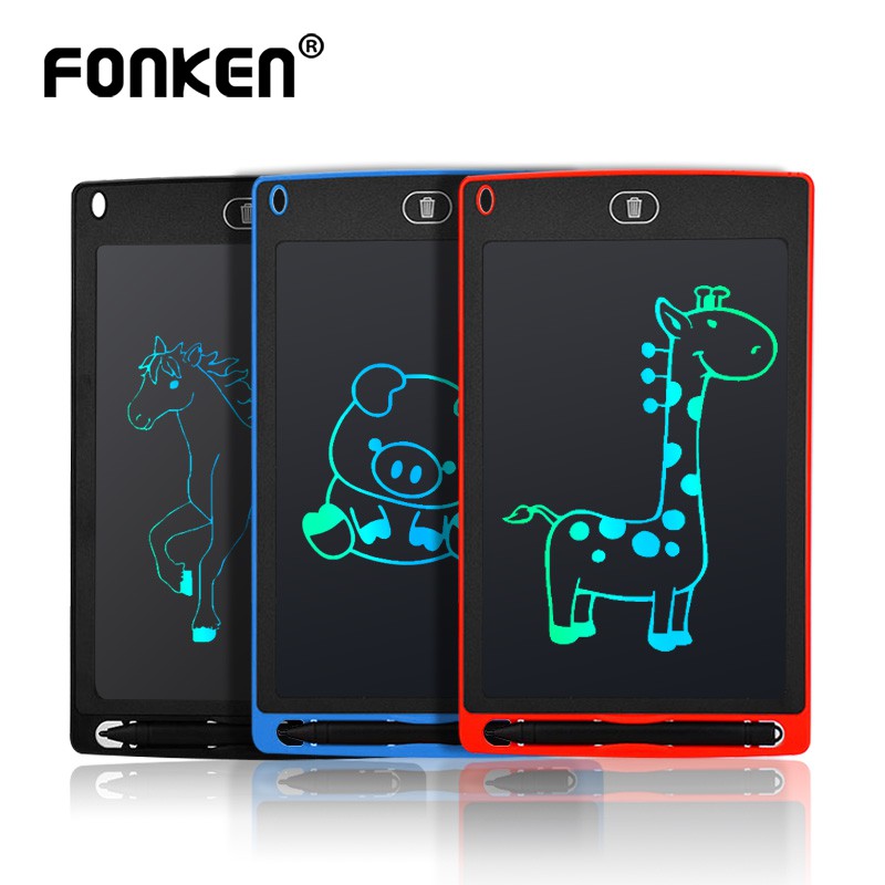 Bảng viết Fonken kĩ thuật số màn hình LCD xóa được siêu mỏng dành cho bé 8.5 inch