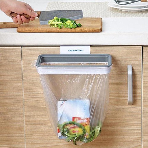 [LOẠI TỐT] GIÁ KẸP TÚI RÁC NHÀ BẾP ATTACH A-TRASH SIÊU HOT 2020 - TÚI ĐỰNG RÁC NHÀ BẾP, PHÒNG TẮM CÓ KHUNG MÓC DỄ THÁO