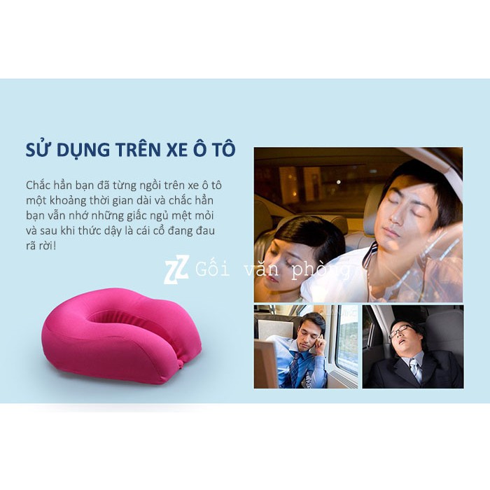 Gối Kê Cổ Gel Lạnh Cao Cấp ZURI PILLOW GLC-02  Có Khuy Cài, Chống Mỏi Cổ, Đau Mỏi Vai Gáy