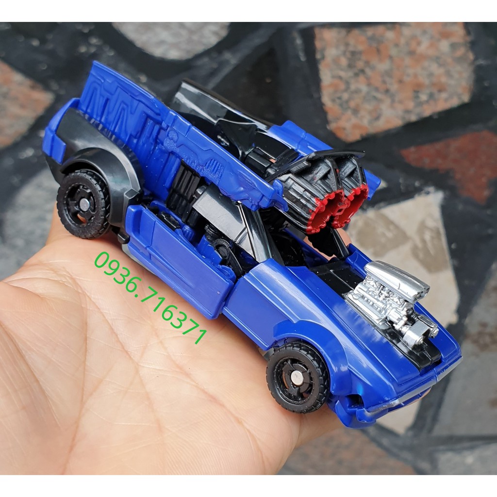 Robot biến hình xe Ô tô màu xanh nhiều bước Transformers - Hasbro (Mỹ)