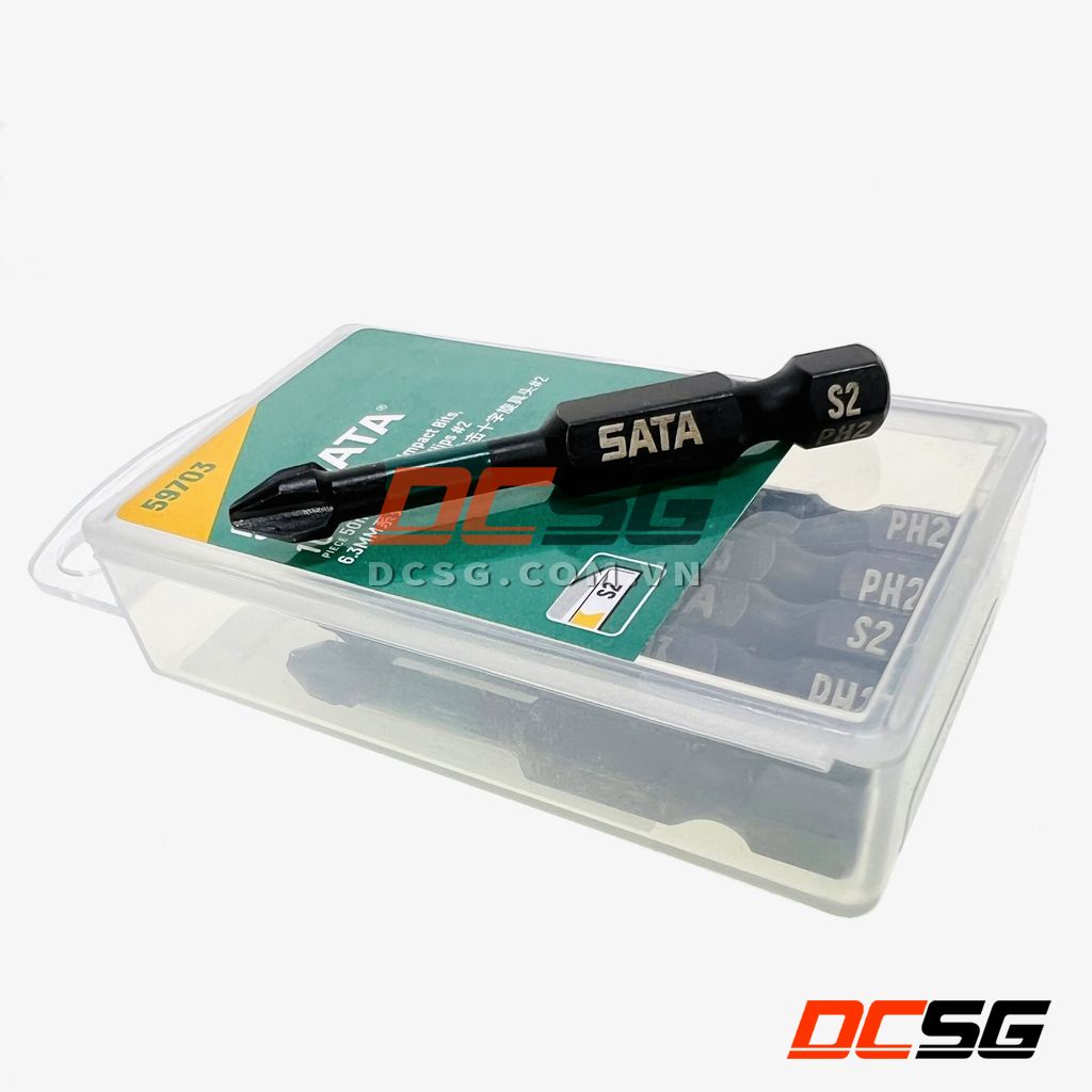 Mũi vít bake 1 đầu Ph2x50mm SATA 59703 (01 mũi) | DCSG