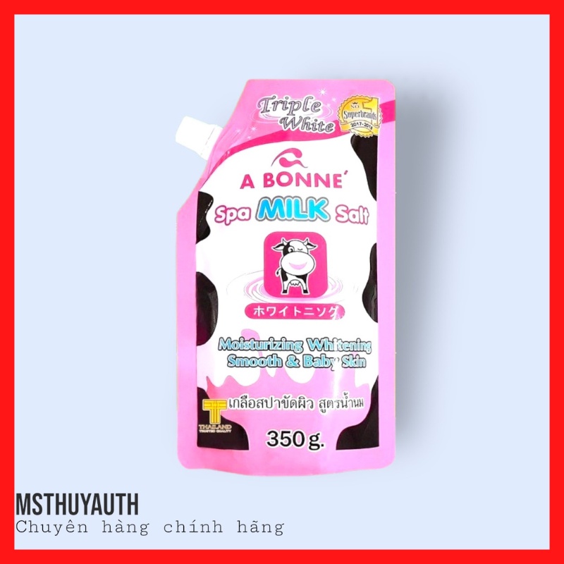 Muối Bò Tẩy Da Chết Thái Lan Abonne Spa Milk Salt 350g