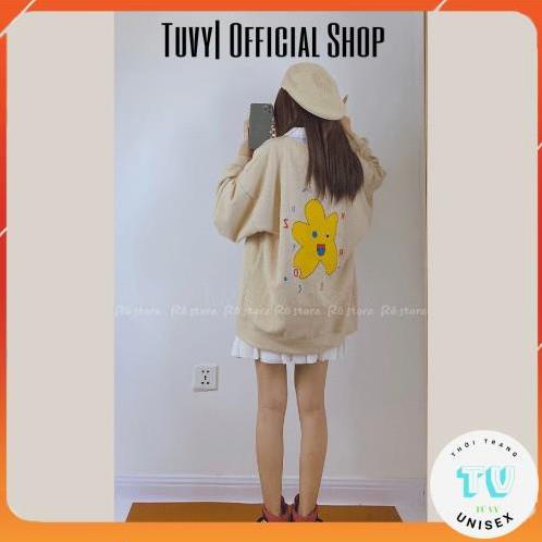 Áo nỉ nữ cổ tròn TUVYSHOP  Áo Sweater Nỉ Bông Nam Nữ Form Rộng Unisex Chất Nỉ Ngoại Mềm Mịn, Không Xù nhiều màu SW01