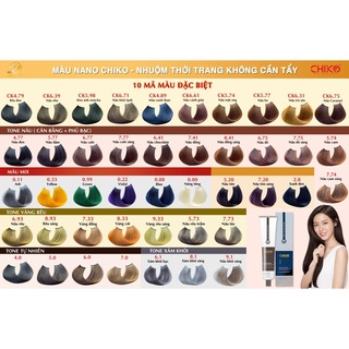 Thuốc Nhuộm không tẩy tóc Chiko