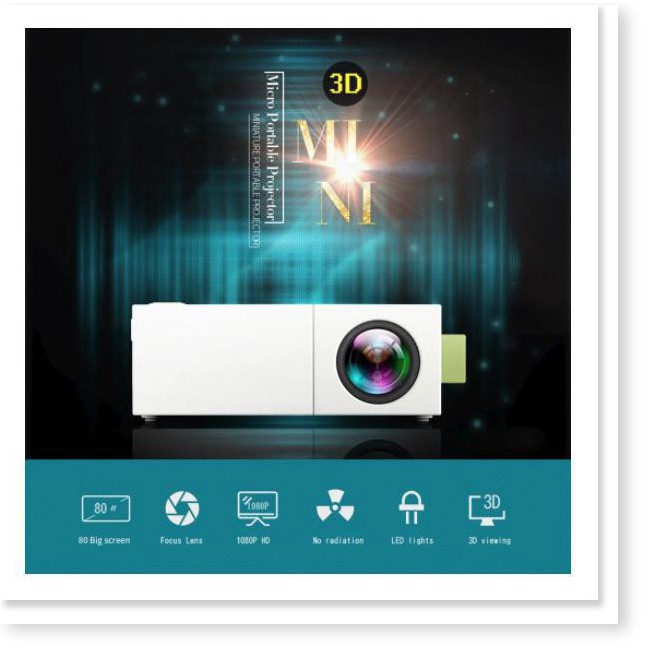 🆕 Máy chiếu mini Full HD 1080p YG-310